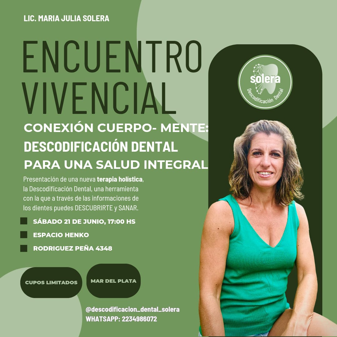 imagen Conexión cuerpo- mente: Descodificación Dental para una Salud integral.